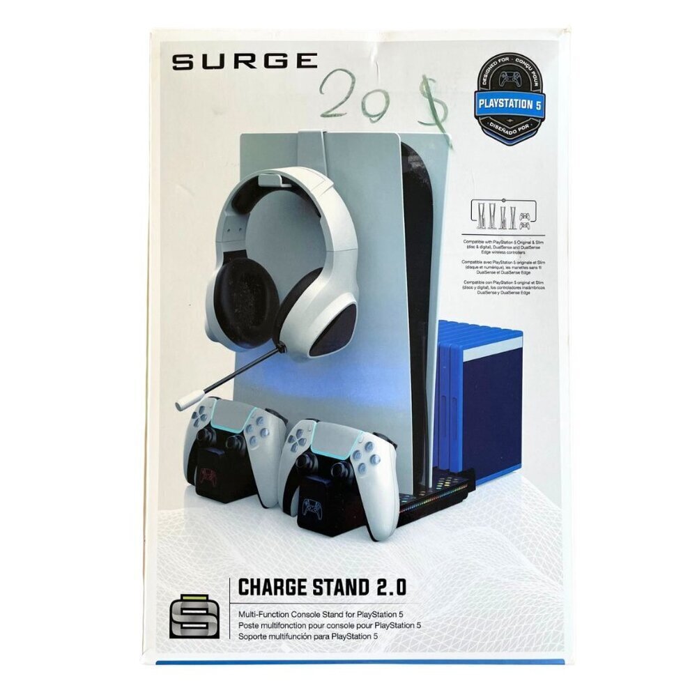 Surge Multi-Function Charging Stand 2.0 for PlayStation 5, PS5 Slim